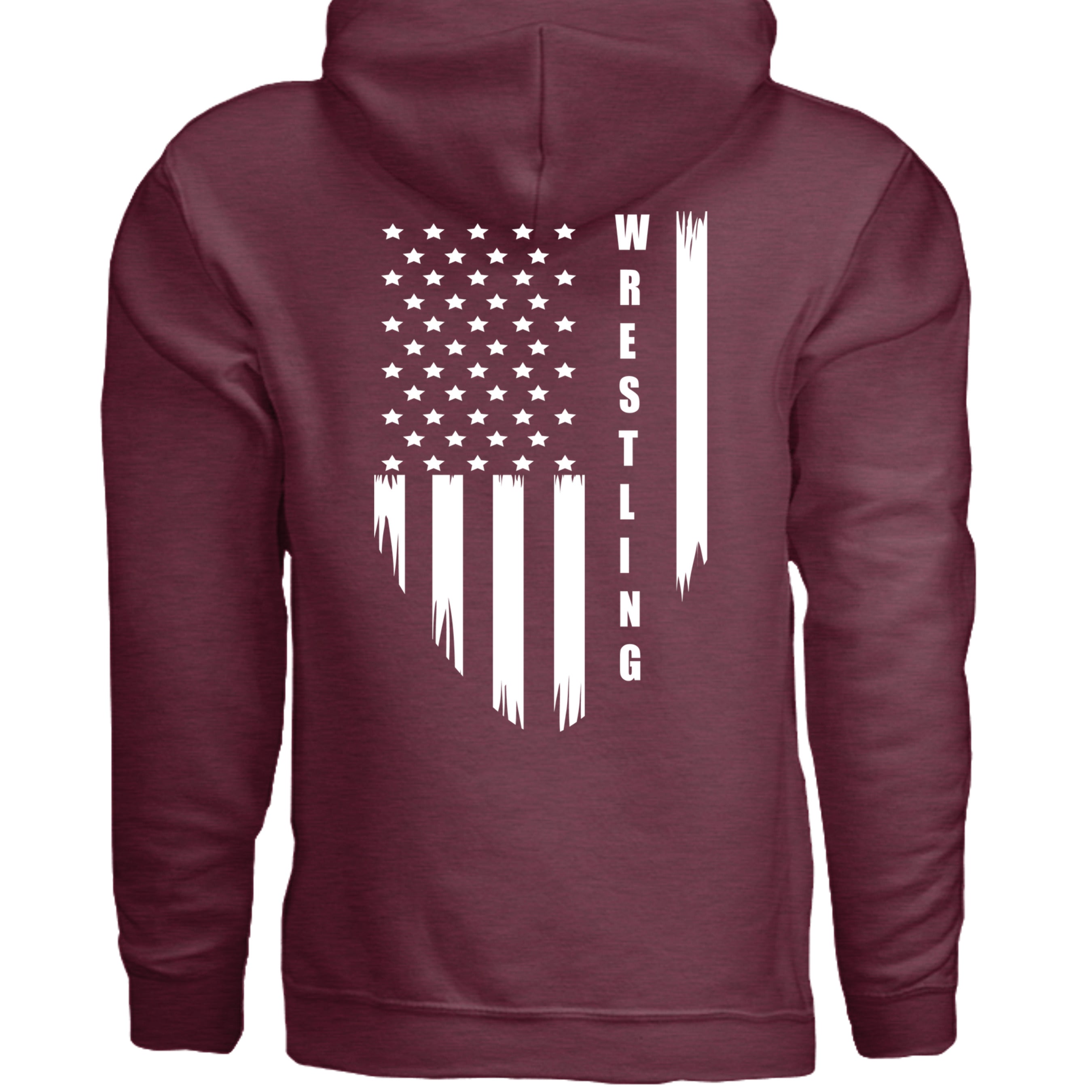 Heather Sport Dark Maroon - G185 - BACK